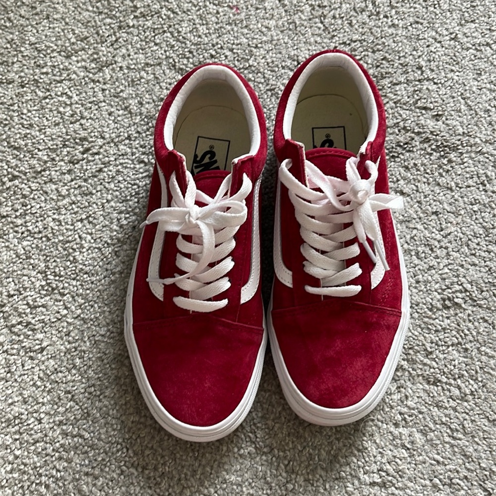 red old skool vans